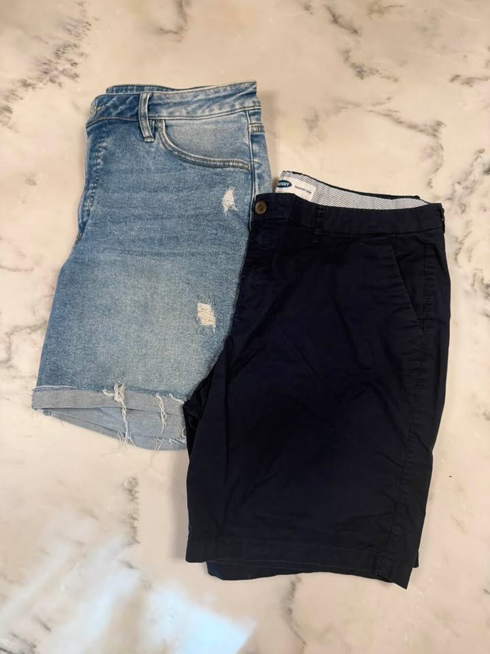 Size 16 Ava & Viv Denim and Old Navy Chino Shorts